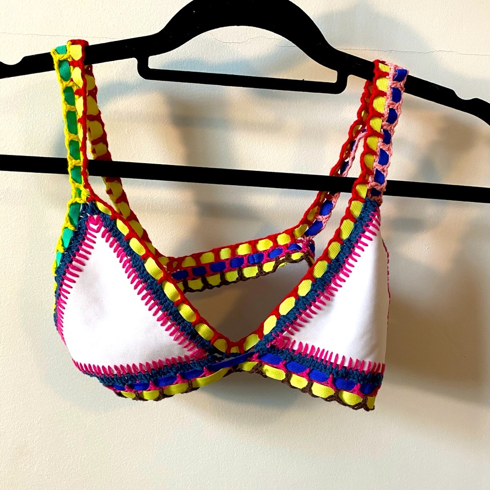 Never worn knitted swim suit